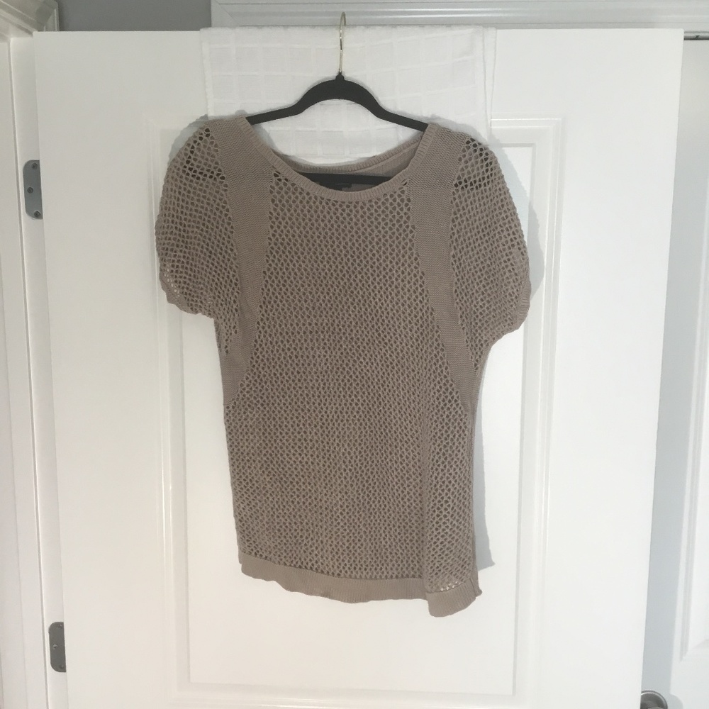 A.N.A Ladies Lightweight Sweater Beige Size S